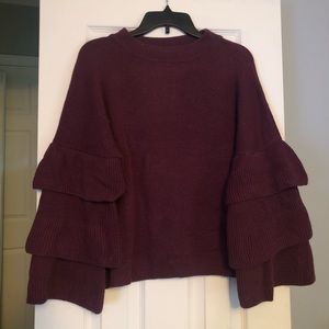 Ruffle Sleeve Sweater